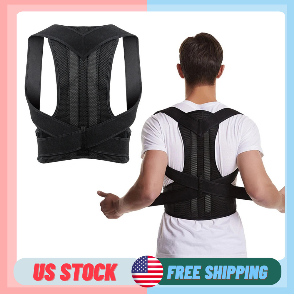 Posture Corrector Back Brace Adjustable Shoulder Support Men Women