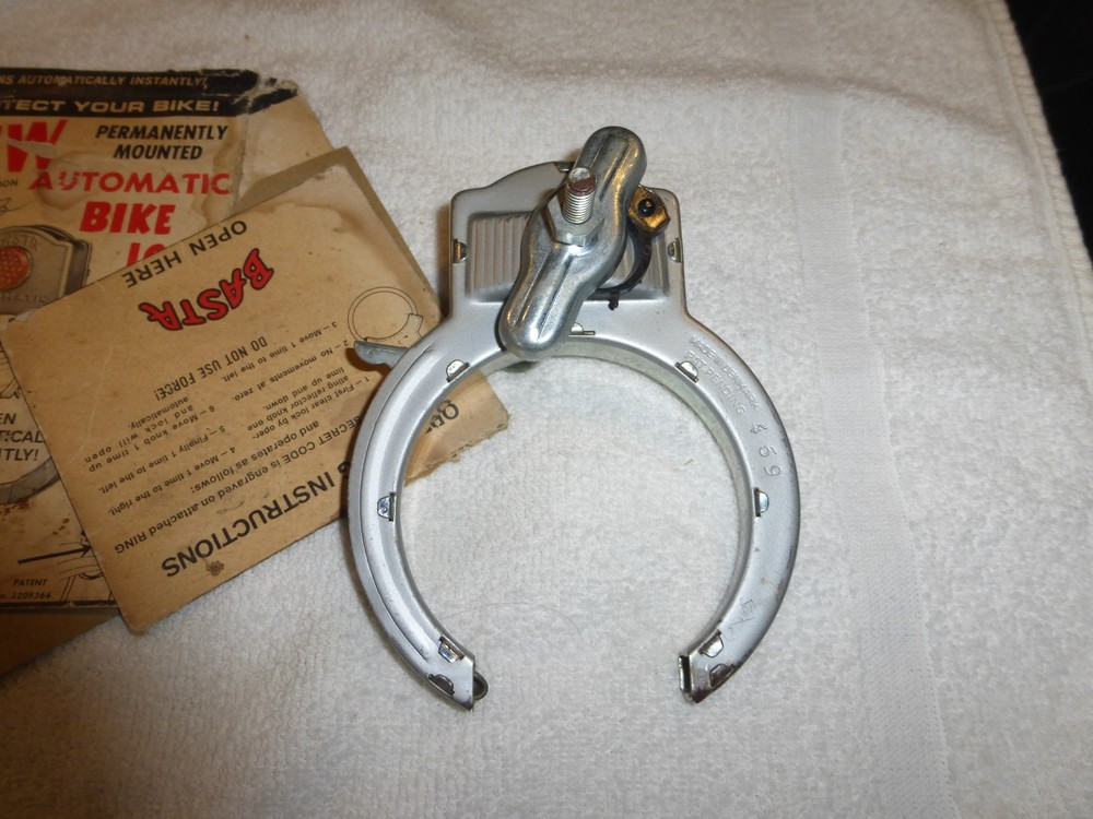 Vintage Basta Bicycle Lock W/Box
