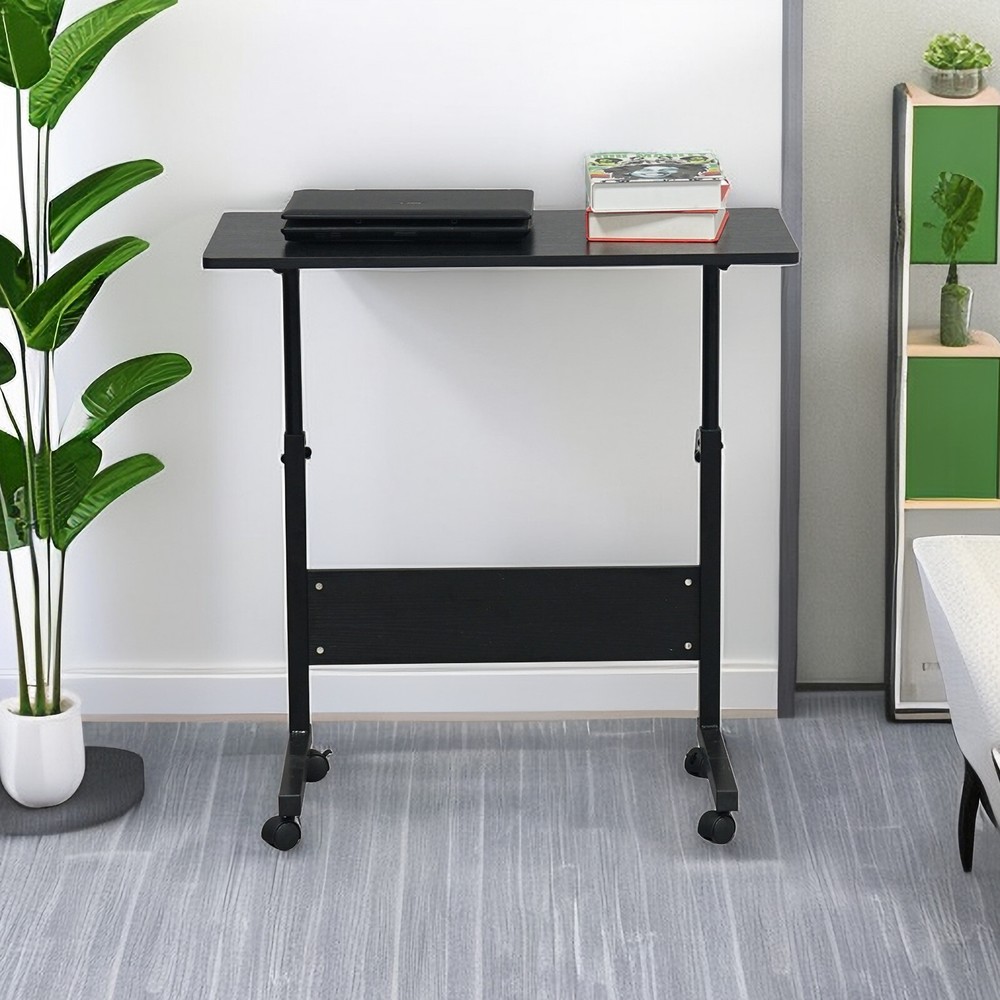 31.5'' Tabletop Black Adjustable Computer Desk, Ergonomic Portable Laptop Table