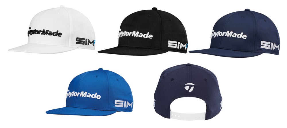 TaylorMade Sim2 Tour Flatbill Snapback Adjustable Hats