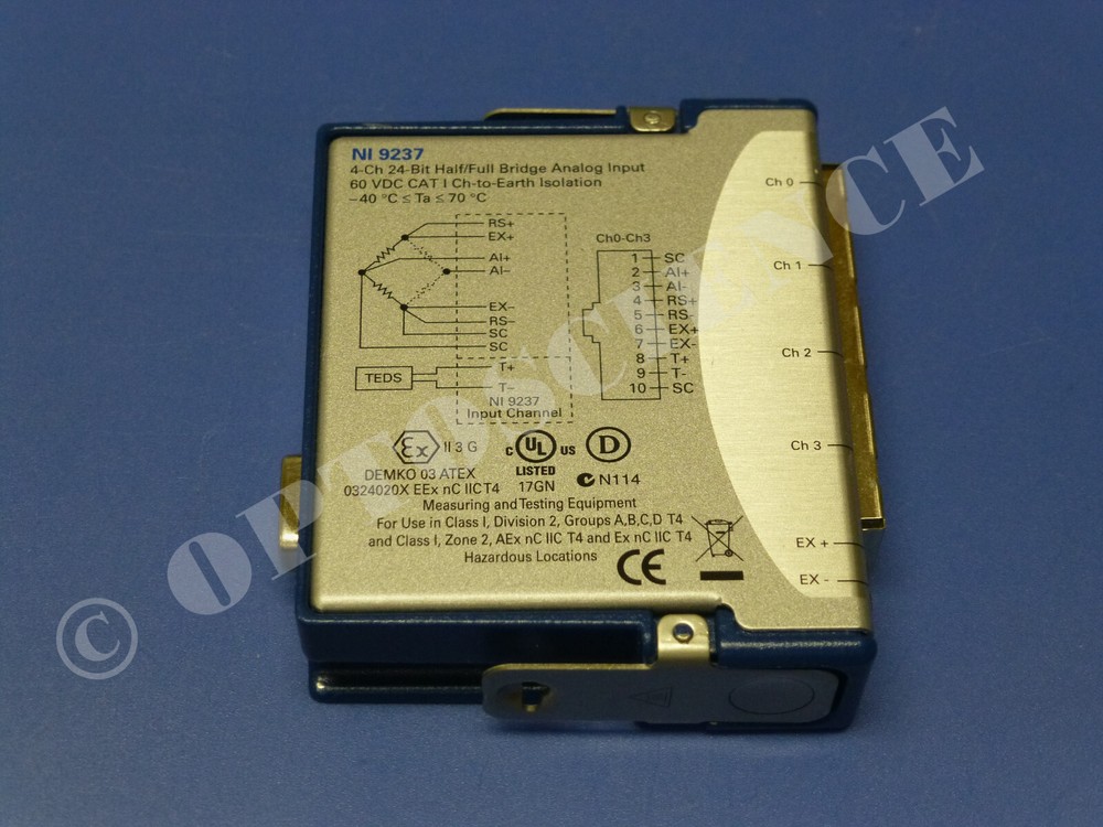 National Instruments NI 9237 cDAQ Strain / Bridge Input Module, RJ50