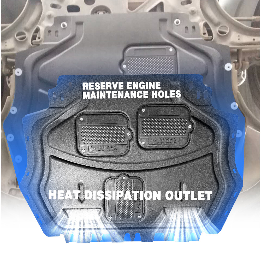 For VW Jetta 2006-2018 Black Front Engine Splash Shield Under Cover 1pcs