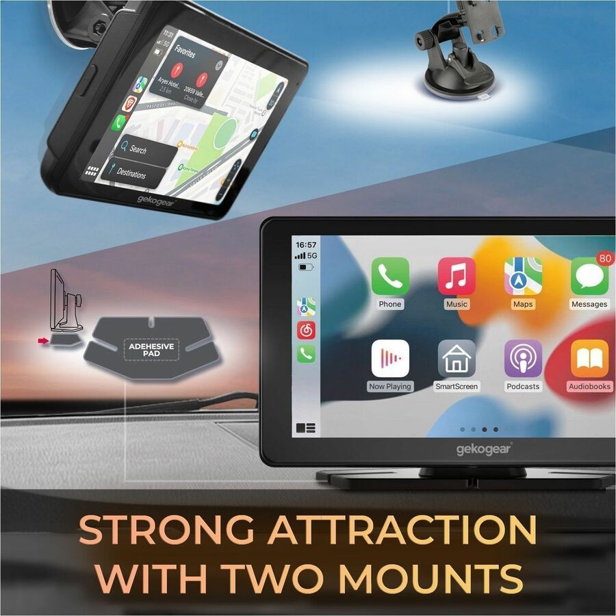 GekoGear Orbit C100 7" Apple CarPlay Android Auto Car Display