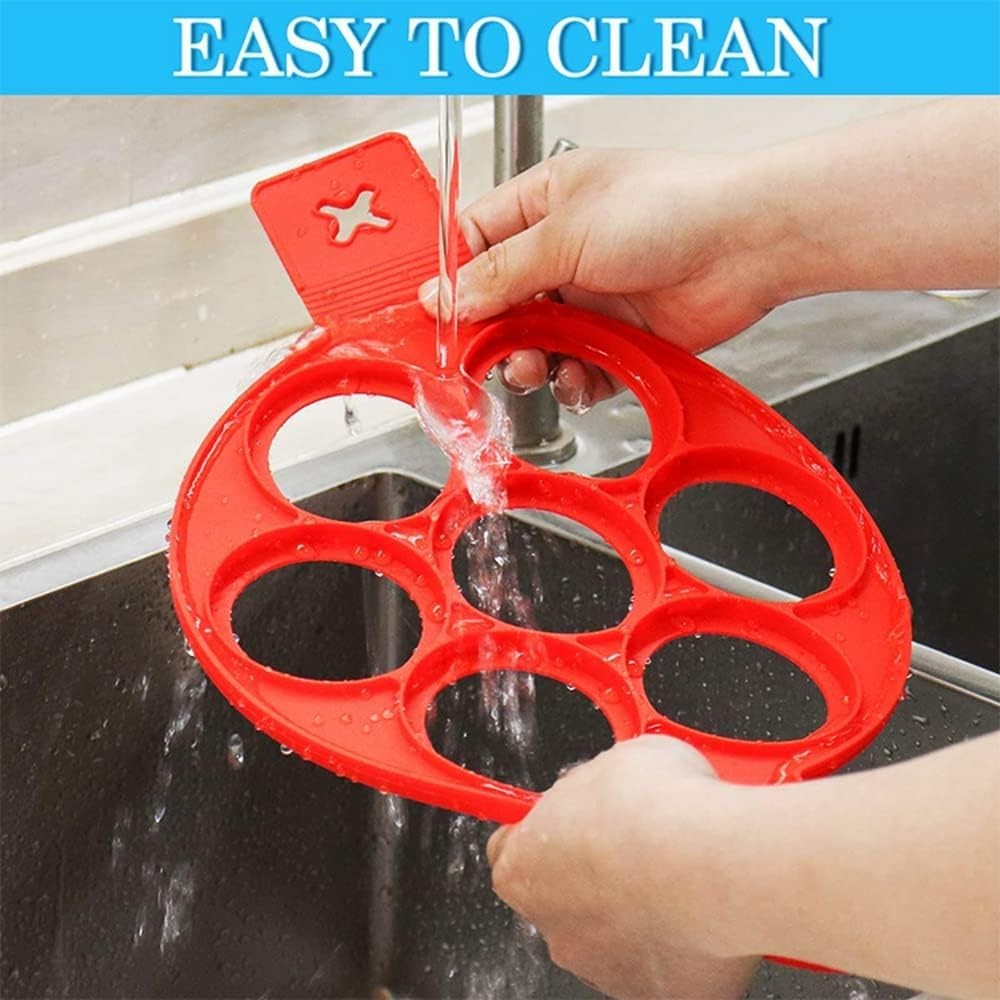 7 Holes Silicone Mold Pancake Maker Nonstick Egg Ring Maker Kitchen Accessories