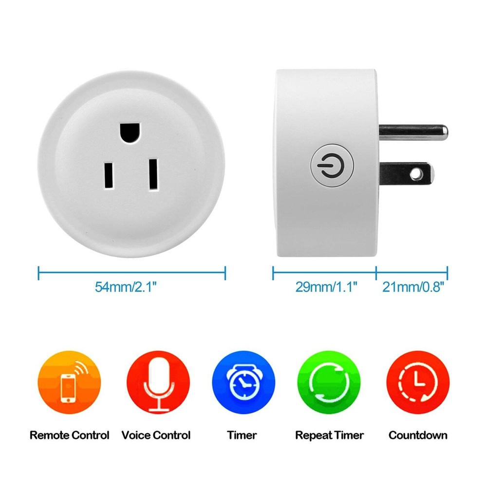 WiFi Smart Plug Outlet Wireless Socket APP Remote Voice Control Timer Alexa Goog