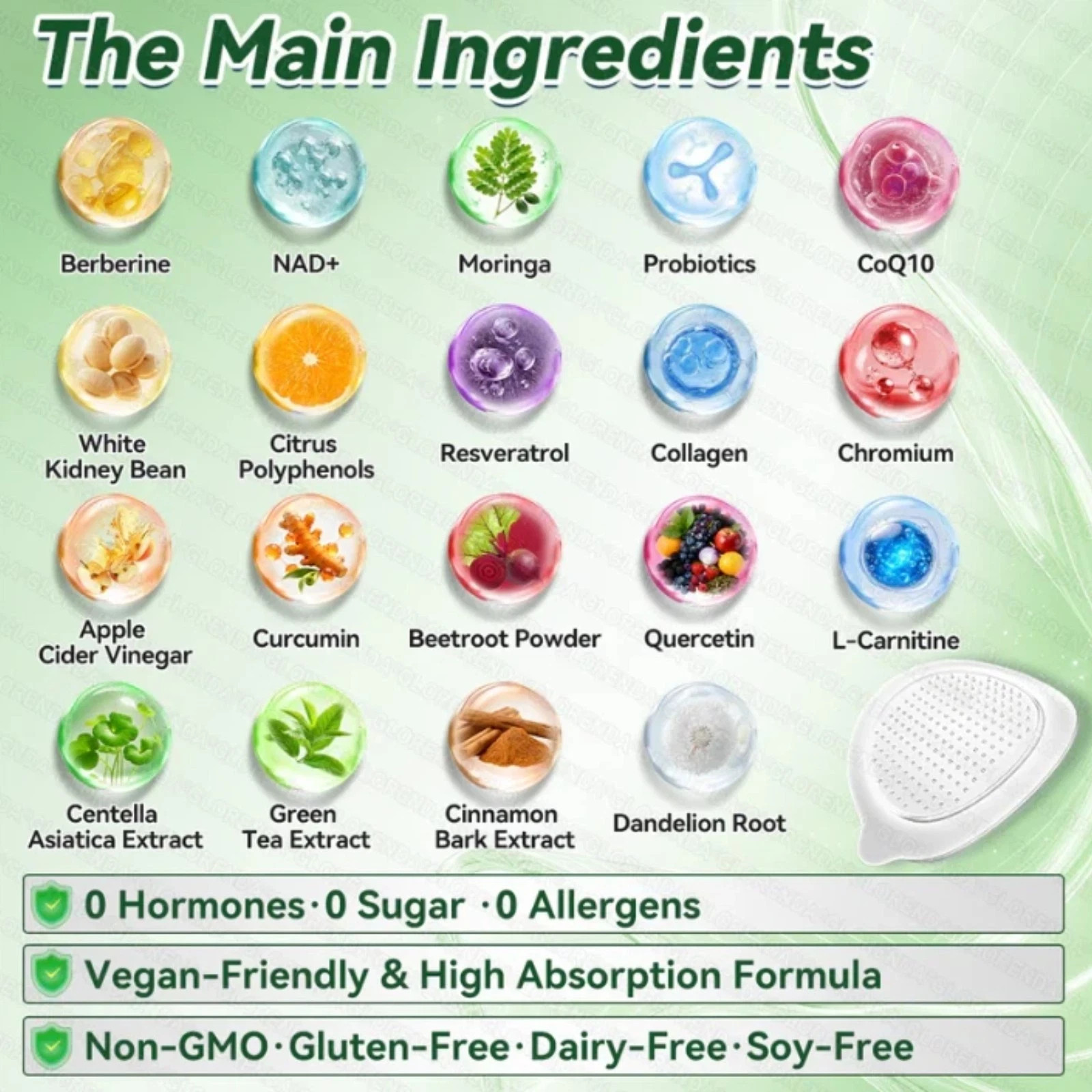 50% OFF Moringa Berberine x NAD+ 10-in-1 Advanced Nano Microneedle Patches New