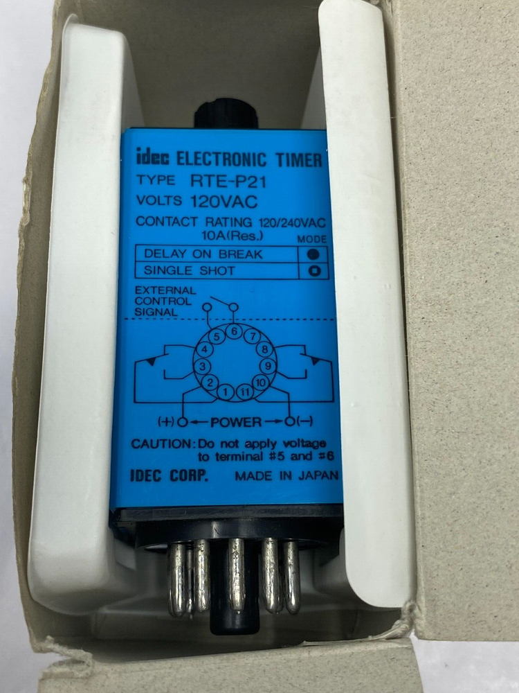 IDEC RTE-PS1 Electronic Timer 120V 50/60HZ