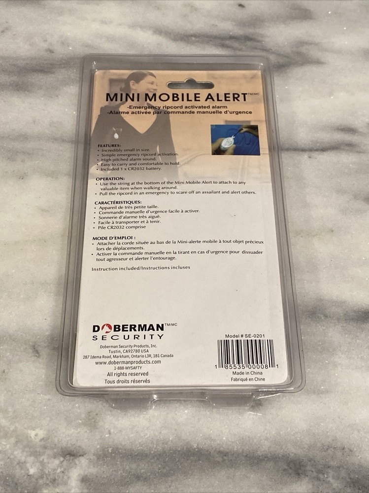 Doberman Personal Security Mini Mobile Alert Model Se-0201 NEW SEALED