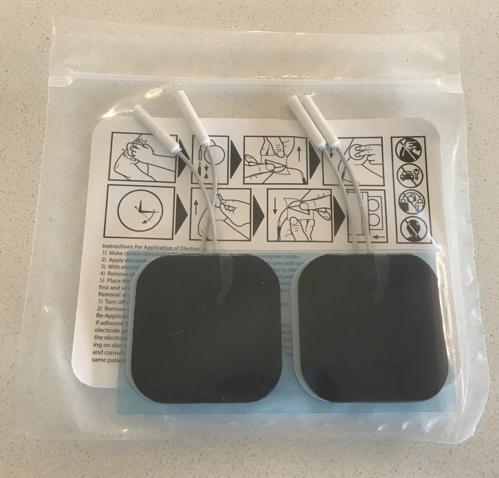 ScripHessco Standard Reuseable Electrodes 2" Square 4/Pkg