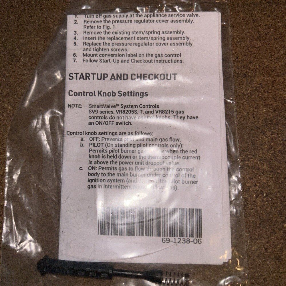 Honeywell 396021 Two-Stage LP Gas Conversion Kit