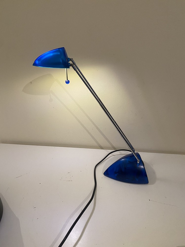 Desk Lamp Telescopic Extendable Lamp Blue Retro