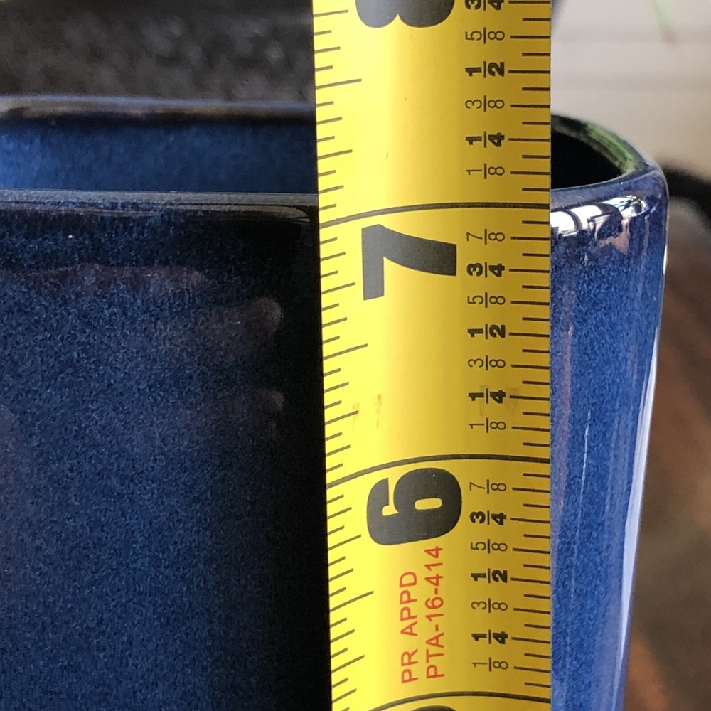 Leftron Cherison Harmony Blue Square Vase 7" x 4"