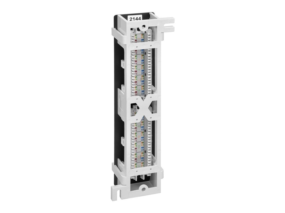 Monoprice 12-port Vertical Cat6 Mini Patch Panel, 110 Type (568A/B Compatible)
