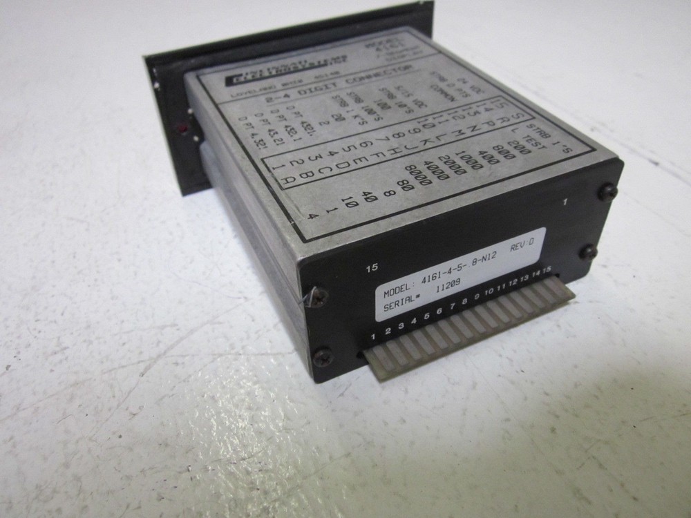 CINCINNATI ELECTROSYSTEMS INC. 4161-4-5-.8-N12 SEGMENT DISPLAY UNMP