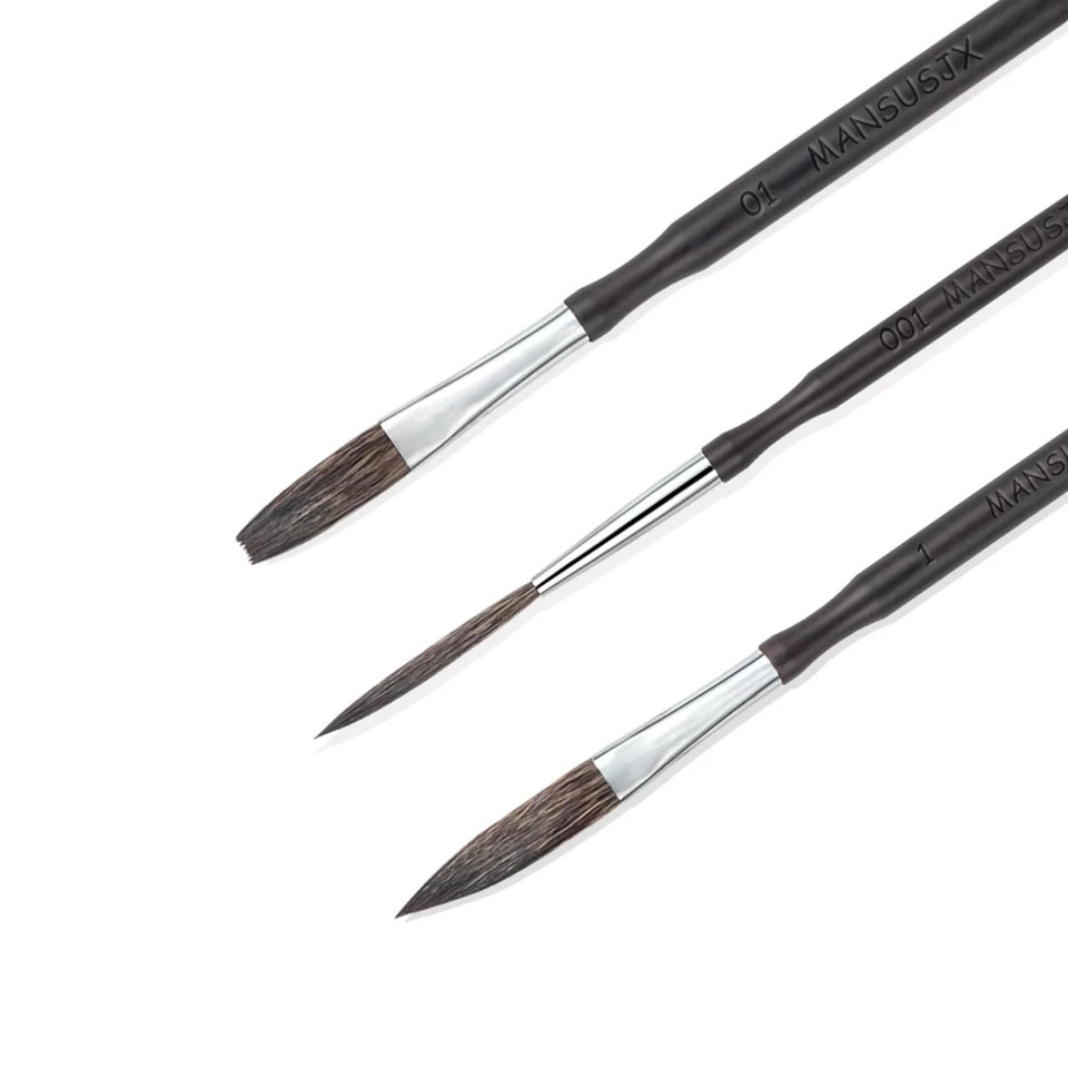 Starter Pinstriping Brush Kit, High Performance Striping Brushes, Long Liner ...