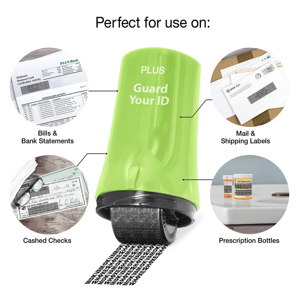 Guard Your ID ADVANCED Roller Identity Theft Prevention Security Stamp GREEN