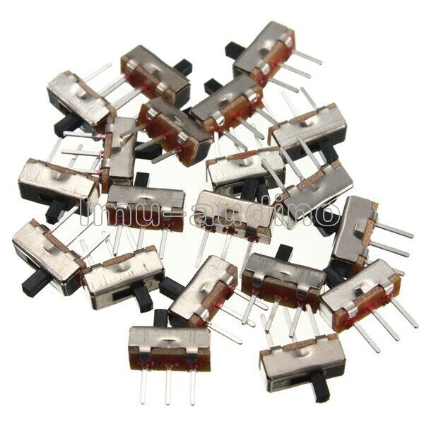 20PCS SS12D00G3 2 Position 3Pin SPDT 1P2T PCB Panel Mini Vertical Slide Switch