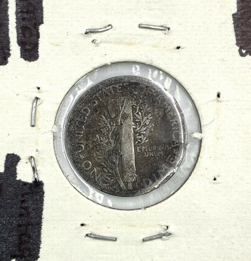1920P Mercury Dime Black Toning