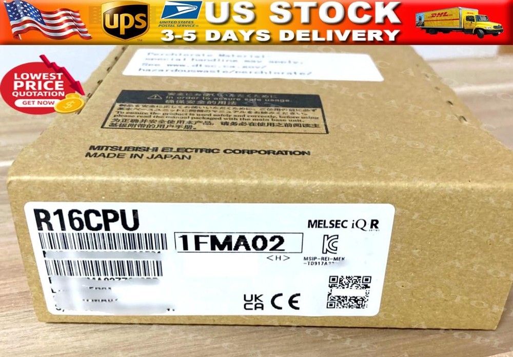 New In Box Mitsubishi R16CPU Programmable Logic Controller PLC CPU Unit