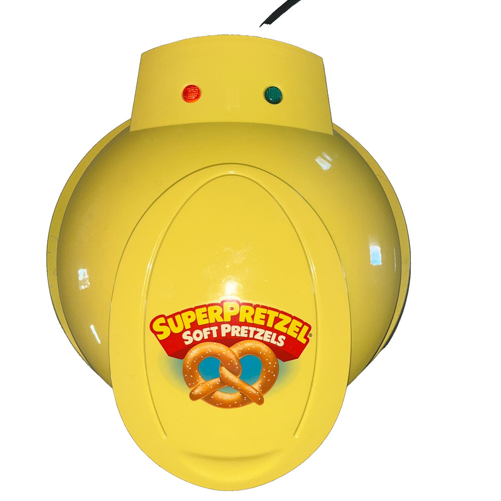 SUPER PRETZEL Soft Pretzels MAKER With Cheese Warmer