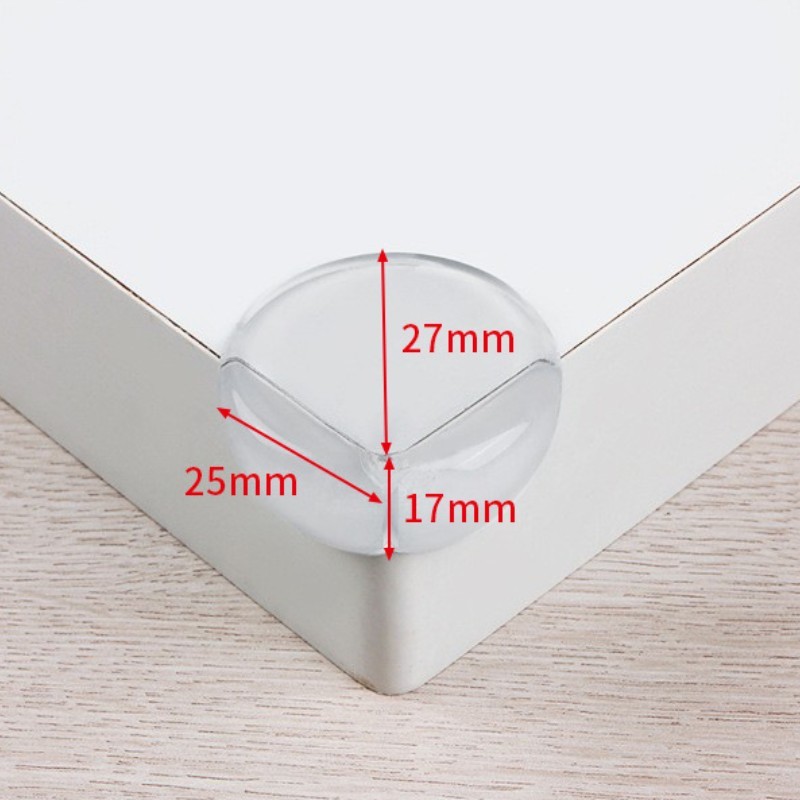 8Pcs Corner Guards Table Corner Protectors Soft Silicone Transparency