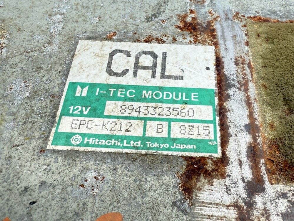 1989 ISUZU AMINGO M/T ENGINE COMPUTER I-TEC CONTROL MODULE ECU ECM EPC-K212 OEM