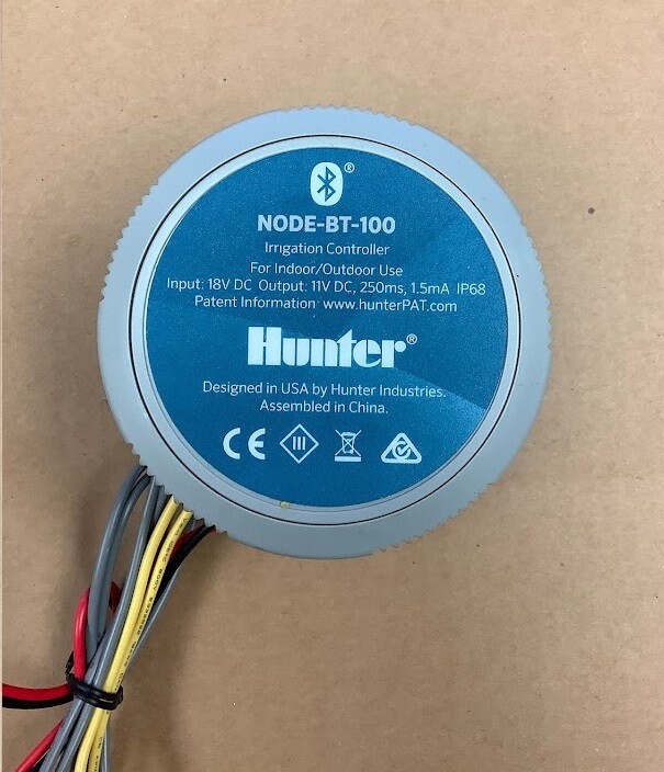 Hunter Node-BT-100 One Zone Bluetooth Enabled Irrigation Controller +DC Solenoid