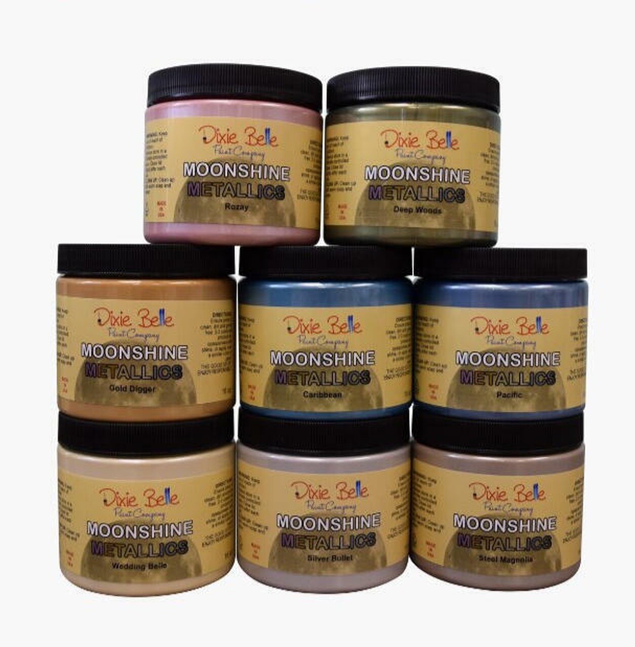 Dixie Belle Moonshine Metallic Paint 4 oz 16 oz FREE shipping over $35