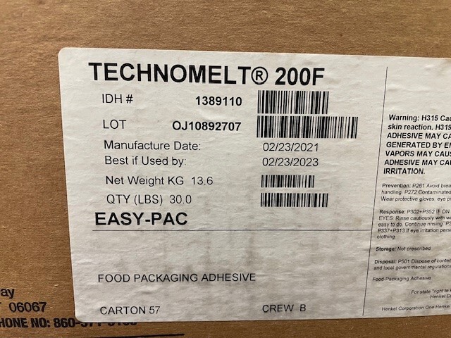 Technomelt 200F Easy-PAC (Glue) / 64 Cases Available