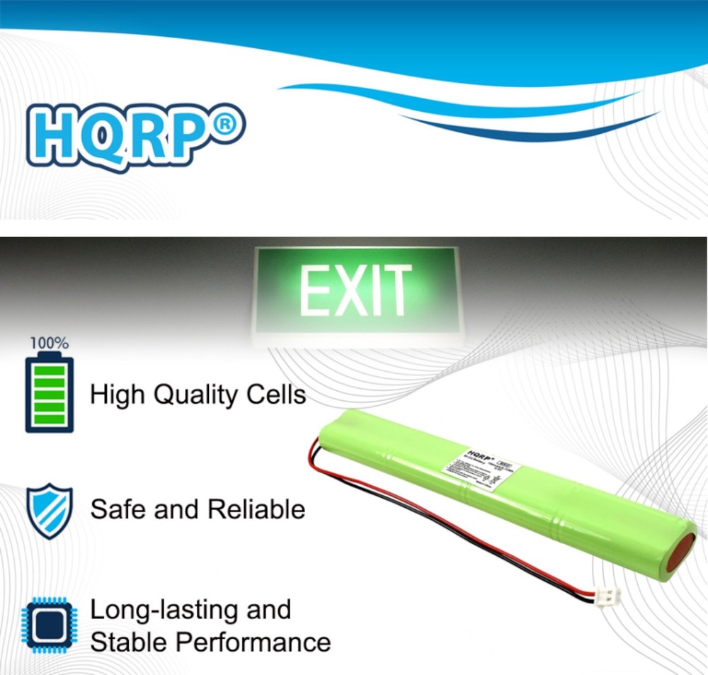 HQRP Emergency Exit Light Battery Compatible with Unitech BBAT0043A Replacement