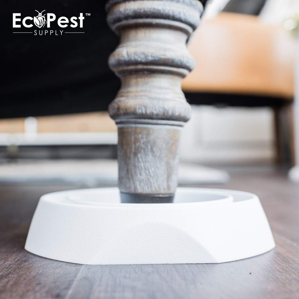 Bed Bug Interceptors – 4 Pack | Bed Bug Blocker (Pro) Interceptor Traps (White)