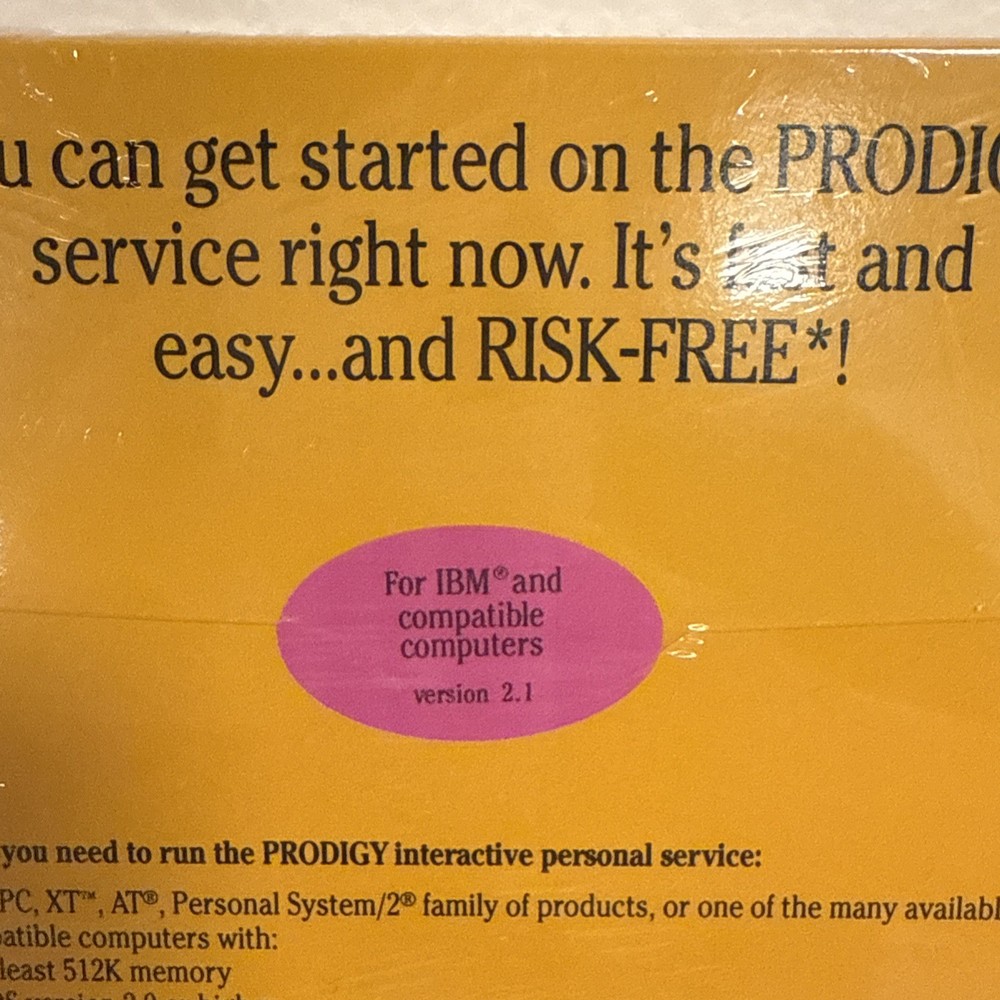 Prodigy Interactive Personal Service Start-Up Kit Version 2.1 NOS Sealed
