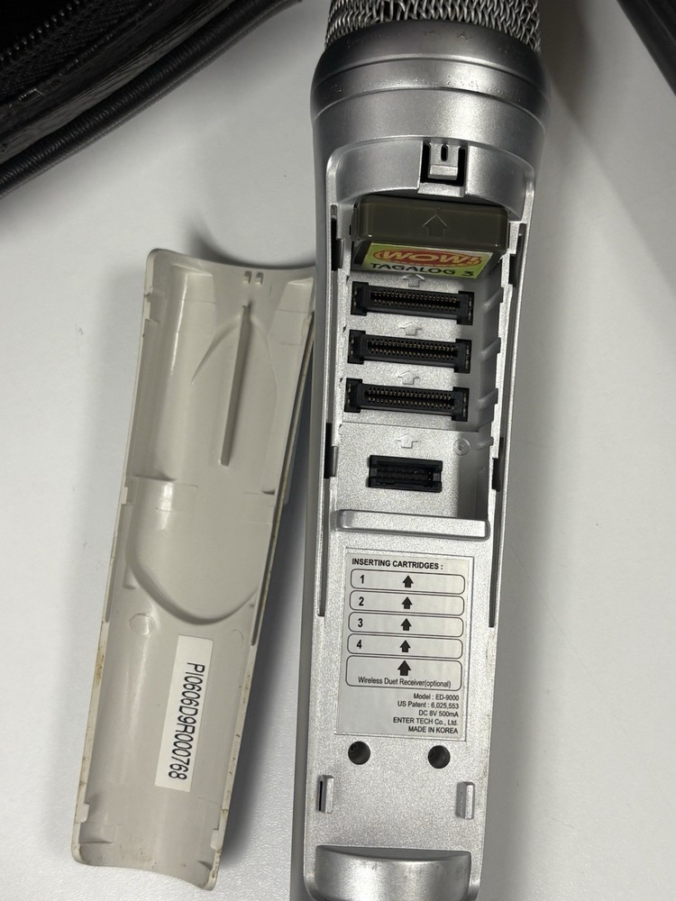 Magic Sing ED-9000 All In One Karaoke Microphone With cables ~ Untested ~ READ