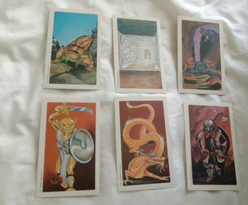 Advanced Dungeons & Dragons Monster Cards (TSR, 1982), Set 2, complete