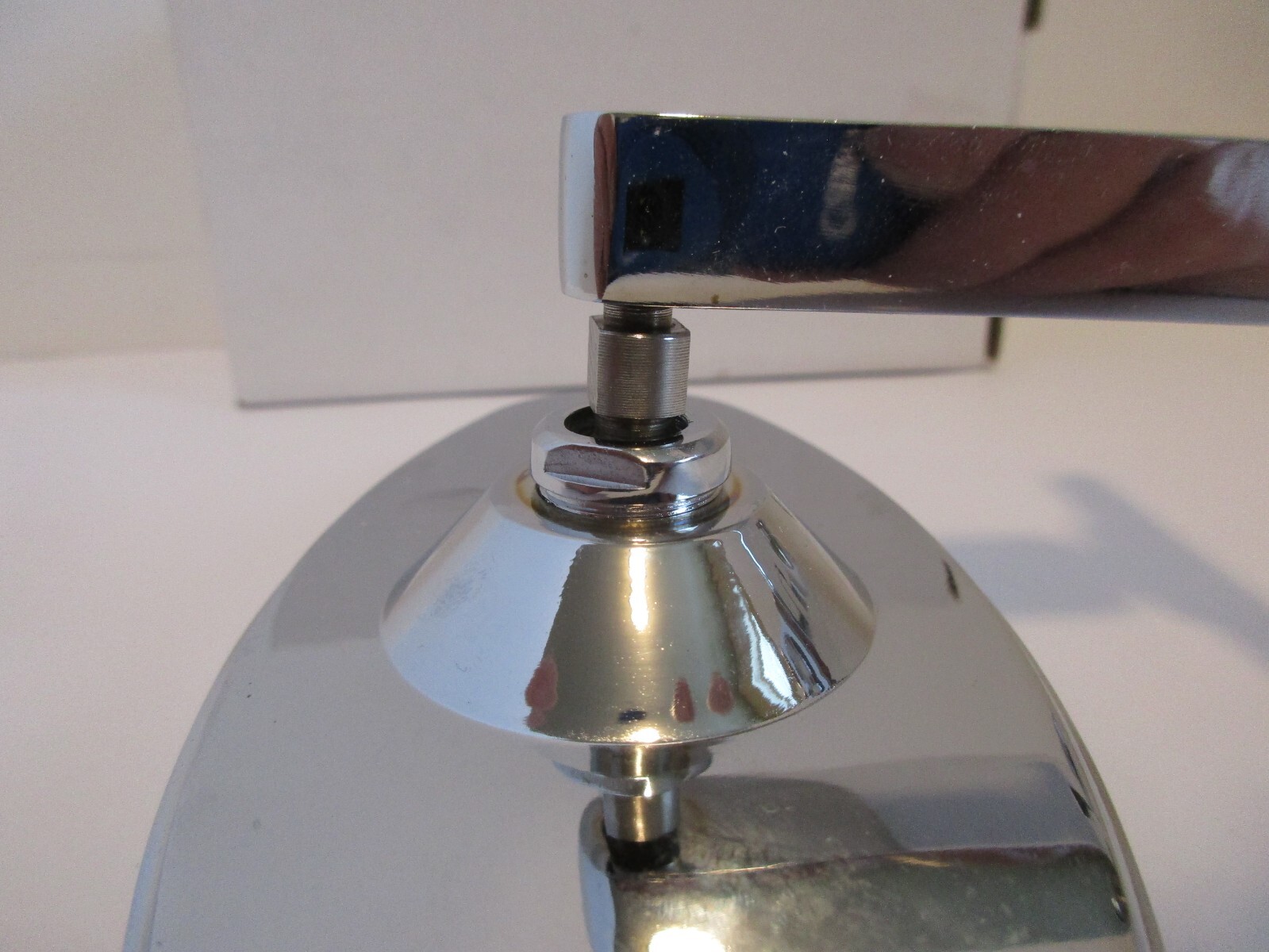 CHROME REAR VIEW MIRROR OVAL BOLT ON UNIVERSAL CUSTOM CLASSIC HOT ROD #6616