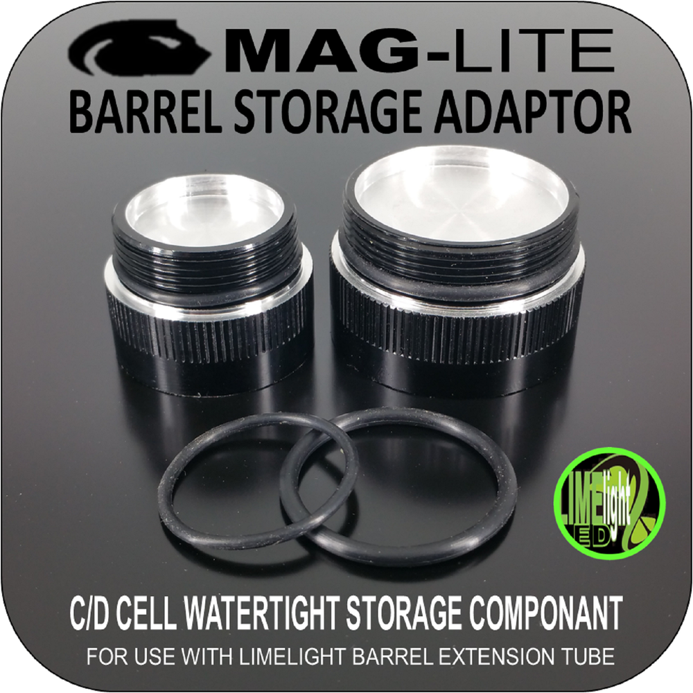 MAGLITE UPGRADE MOD CONVERSION BARREL EXTENSION COMPARTMENT ADAPTOR C/D CELL AU