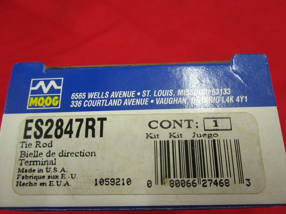 NEW MOOG ES2847RT PROBLEM SOLVER LOW FRICTION 3/4" RH TIE ROD END