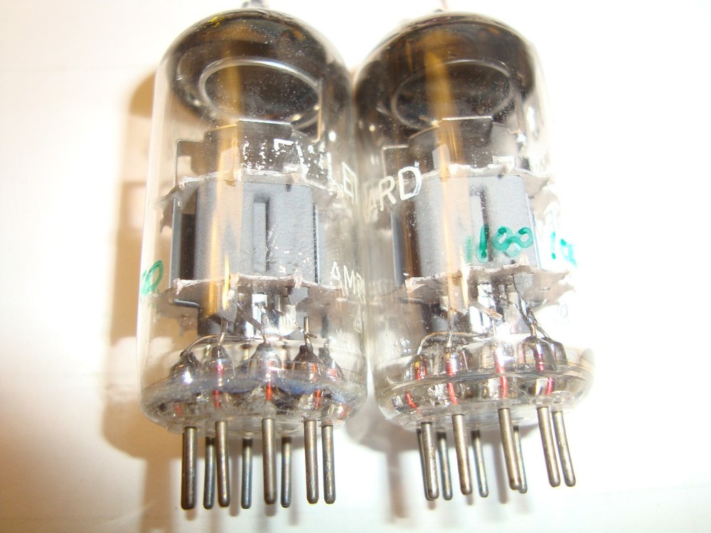 Pair of Select ECC88 Tubes, By Philips For H-P, Early '61 Era, Exact Balance