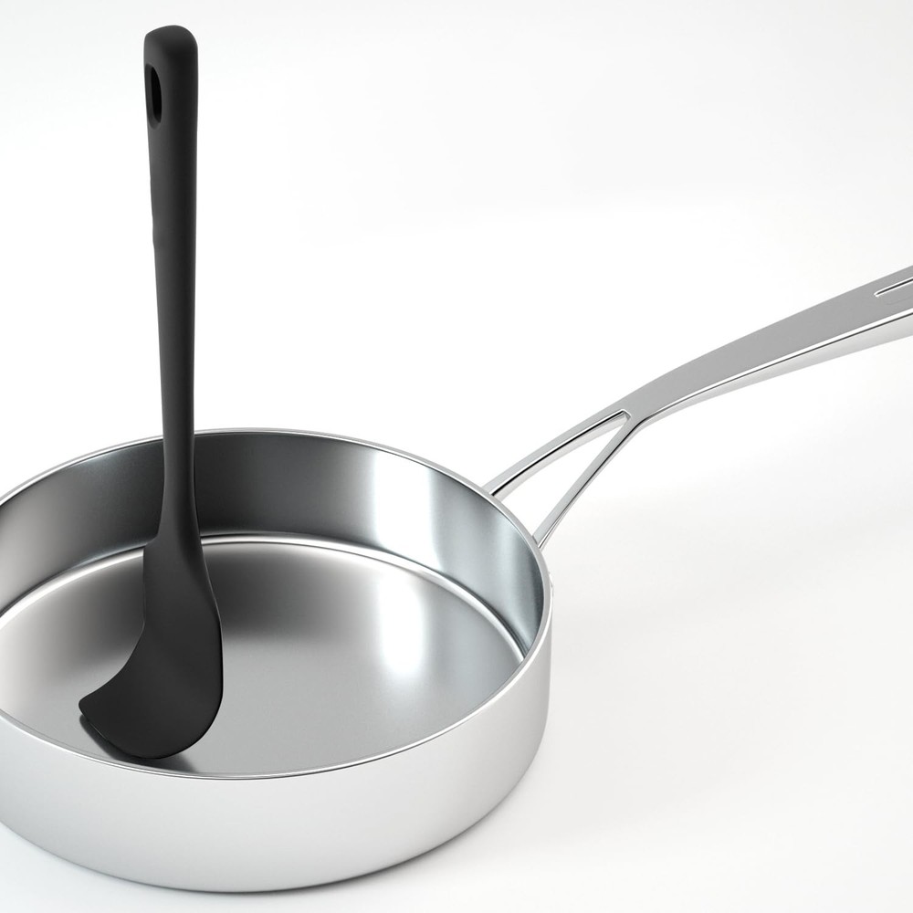 Nonstick Cookware Spatulas, 3Pcs, Grade, Black