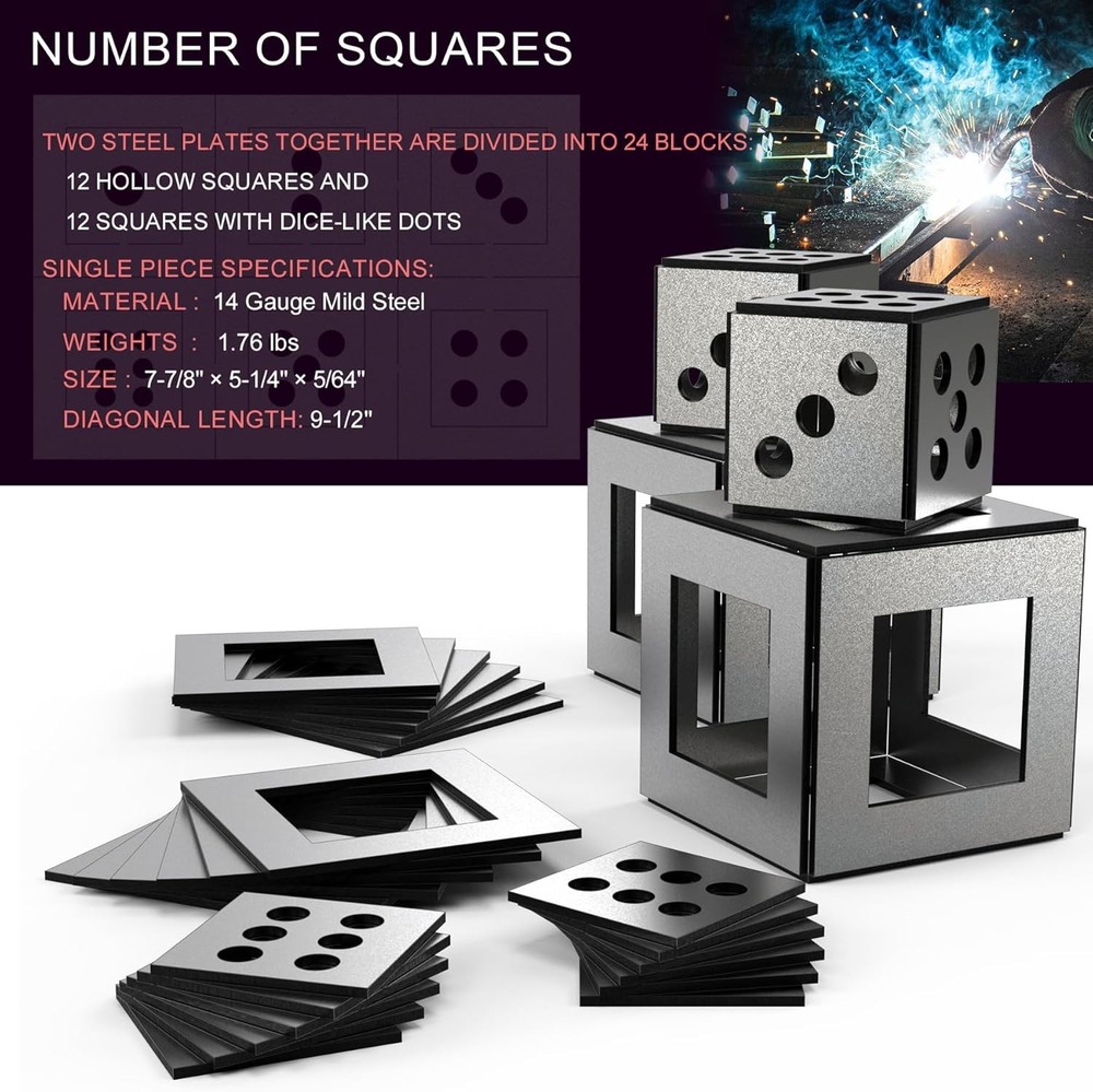 Versatile 14 Gauge 24-Piece Welding Practice Kit - Perfect for Skill Development