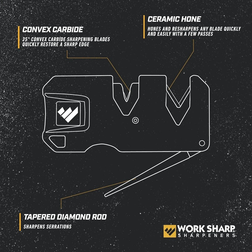 Work Sharp EDC Pivot Plus Knife Sharpener Black