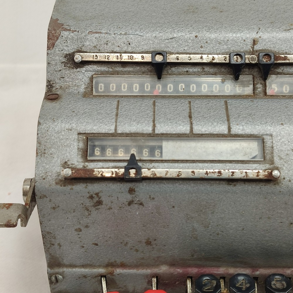 Vintage Retro Russian Soviet Arithmometer Adding Machine Calculator VK-1 1972's