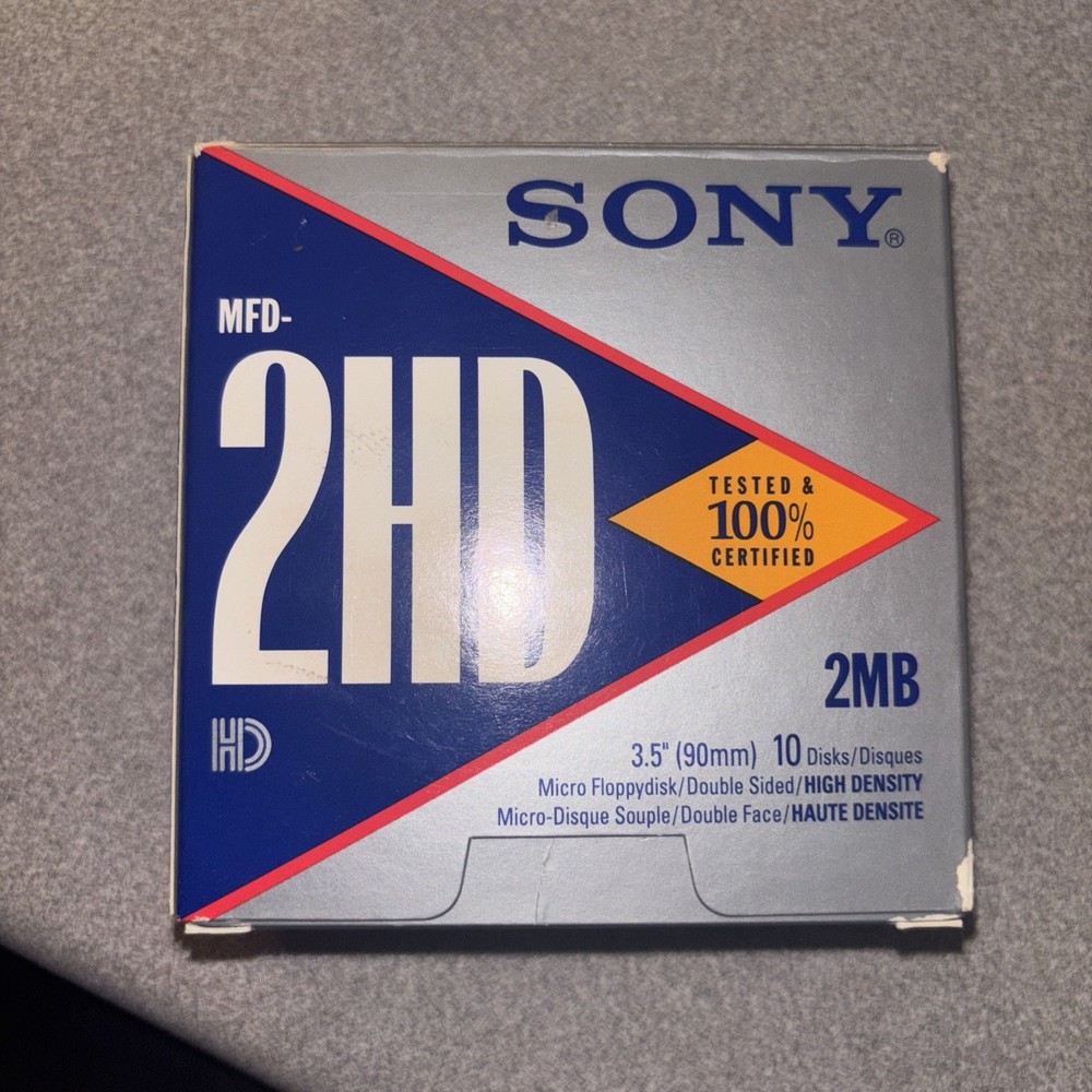 Sony MFD-2HD Micro Floppy Double Sided High Density 7 Pack