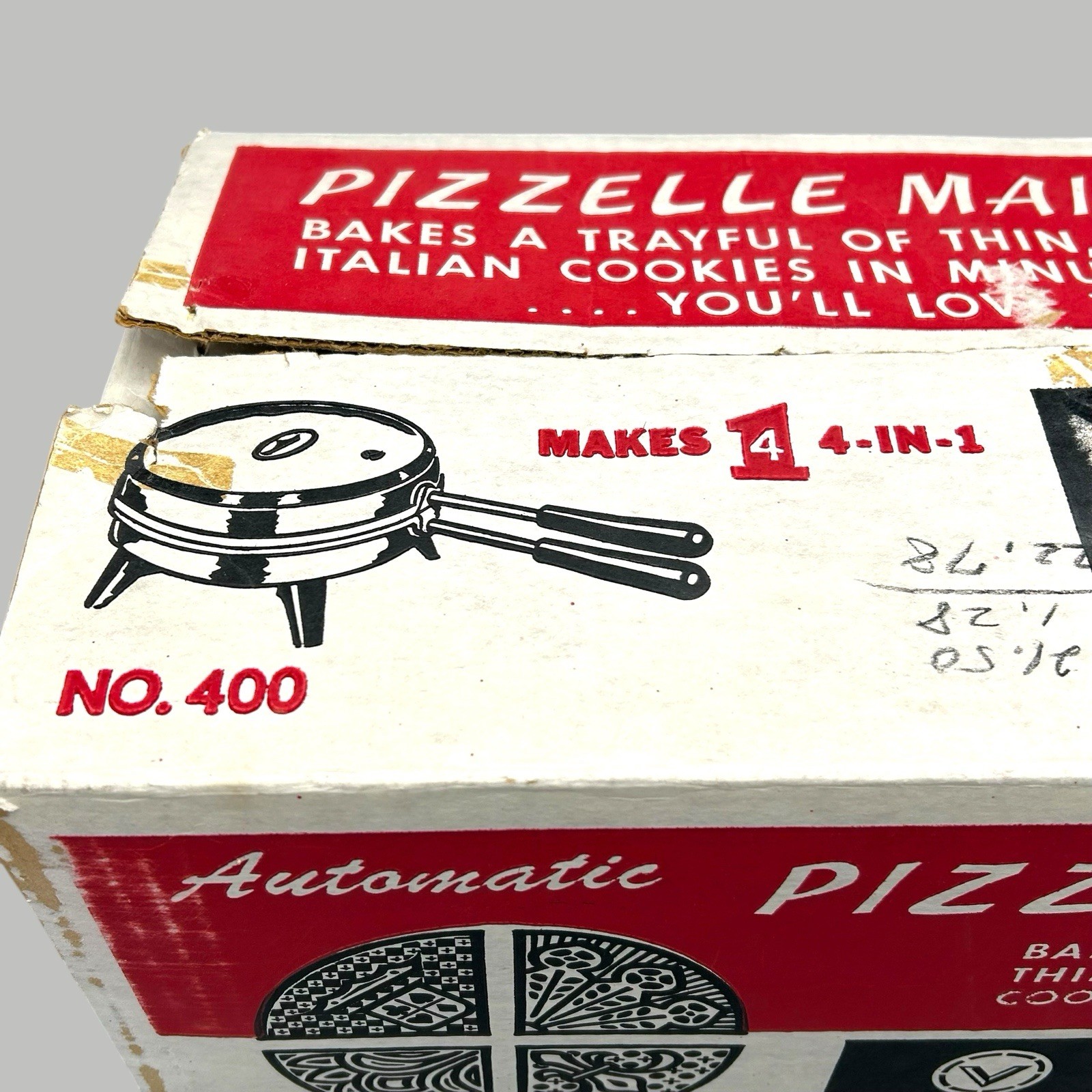 Vitantonio Pizzelle Maid Model 400 Automatic Pizzelle Maker Italian Cookie Used