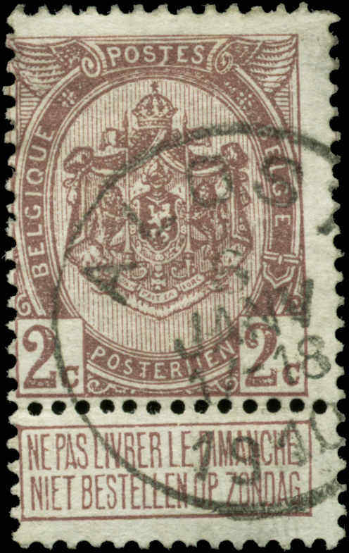 Belgium Scott #83 Used