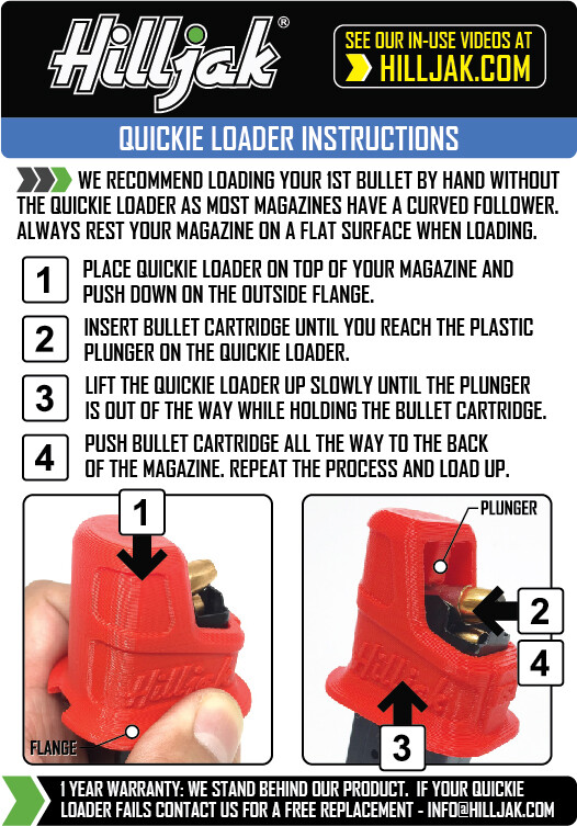 Kel-Tec P-11 9mm Double-Stack Speed Loader By Hilljak QL9Y, Red