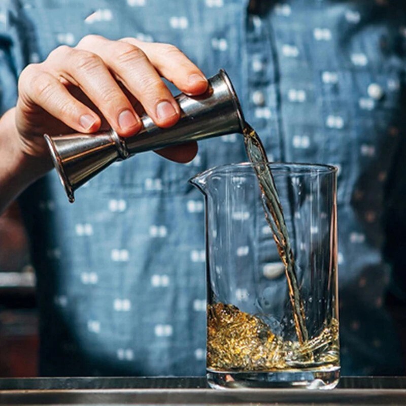 Stainless Measuring JIGGER 1 oz. X 2 oz. Japanese Style Cocktail Bar Shot