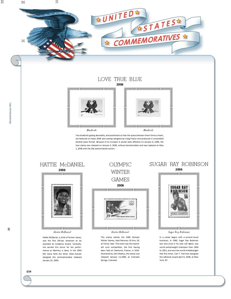 2006 U.S. Commemorative Singles COMPLETE Supplement (White Ace Alternative)