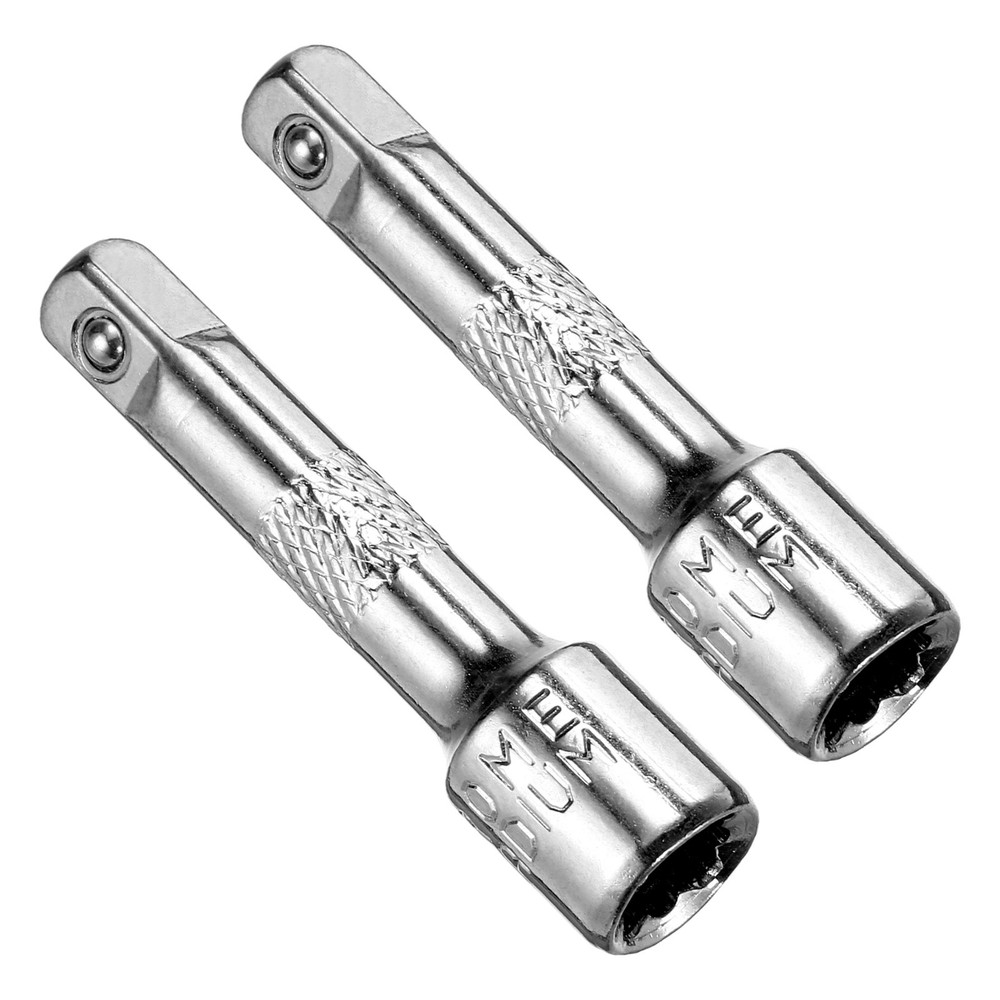 2pcs Socket Extension Bar 1/4" Drive 2" Long Impact Driver Wrench Adapter