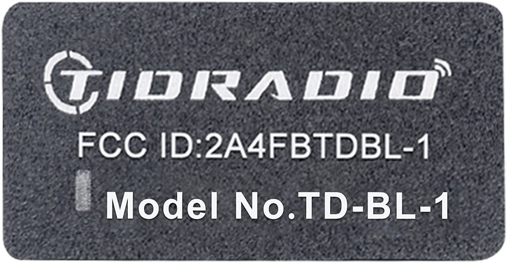 TIDRADIO Ham Radio Wireless Programmer Adapter APP and PC Program for Black